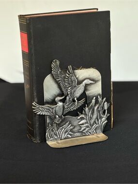 Flying Ducks Pewter Bookend